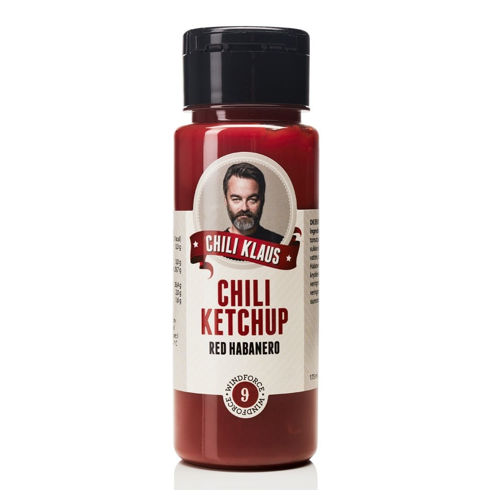 Chili Klaus Ketchup Red Habanero vindstyrke 9 175ml