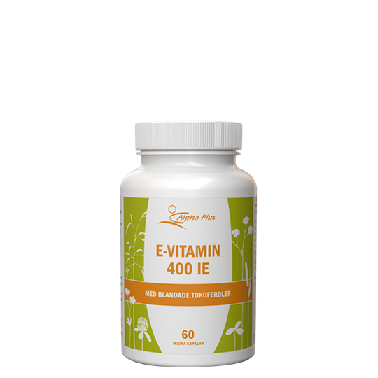E-vitamin 400IE, 60 mjuka kapslar