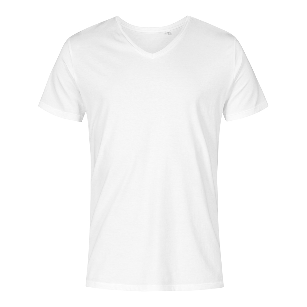 X.O V-Ausschnitt T-Shirt Plus Size Herren, Weiß, XXXL