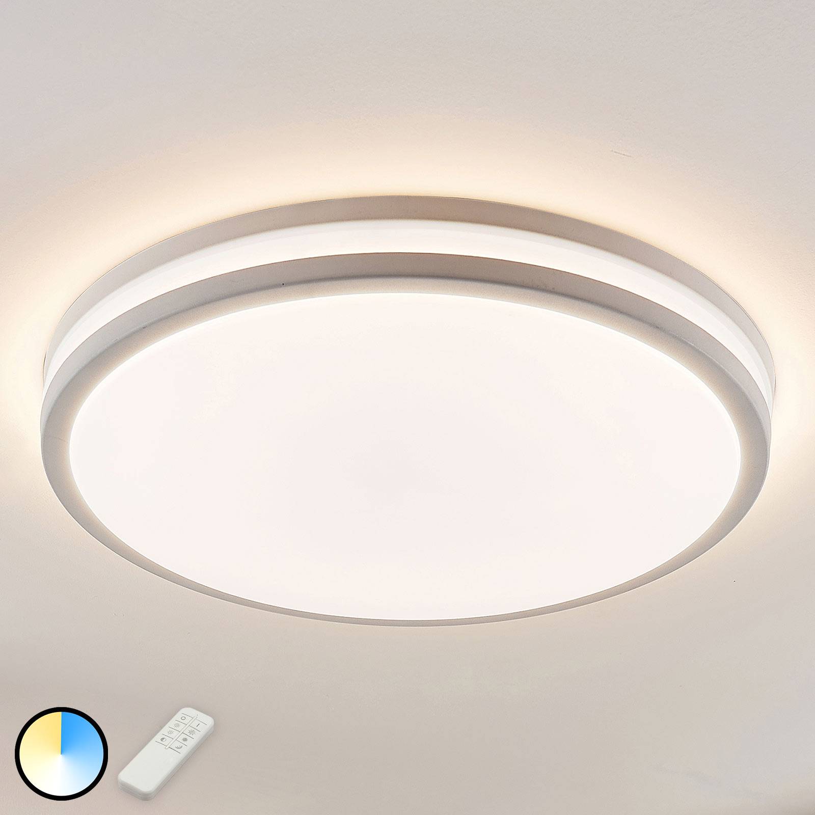 LED-kattovalaisin Arnim valkoisena, pyöreä muoto