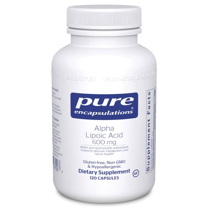 Pure Encapsulations Alpha Lipoic Acid 600 Mg 120 Capsules
