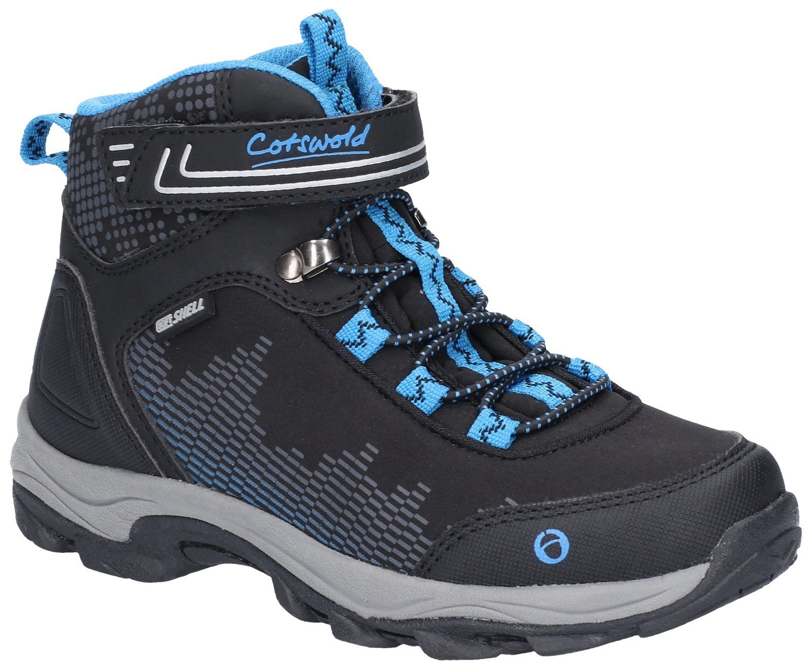 Cotswold Kids Ducklington Hiking Waterproof Boot Multicolor 28252 - Black/Blue 8