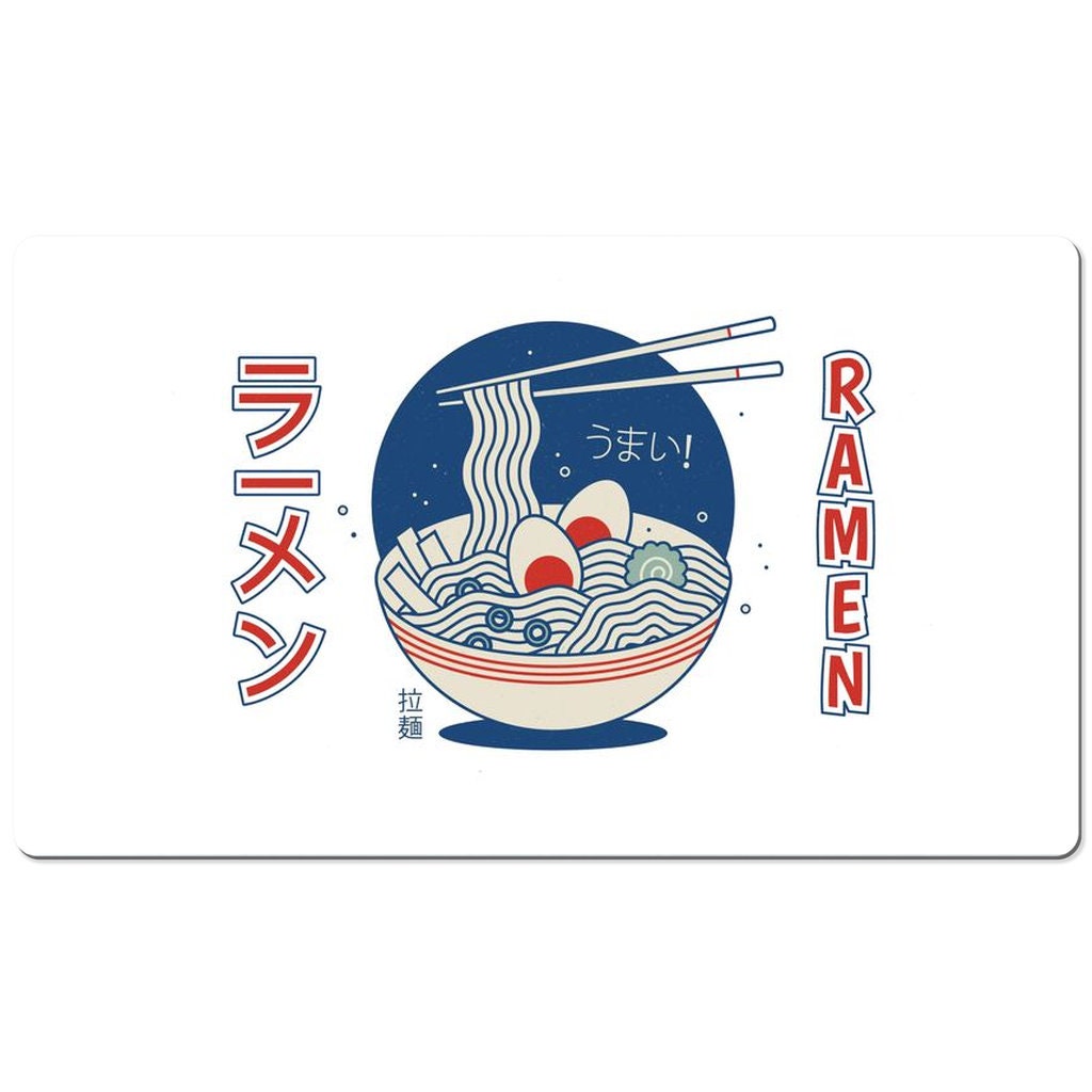 Japanese Ramen Mouse Pad Kawaii Large Desk Pad, Big Gaming Mousepad 10x16 12x18 14x24 18x36