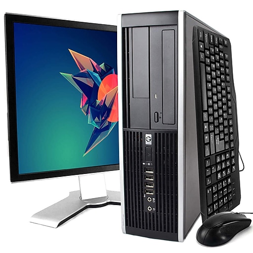 HP 8300 Refurbished Desktop Computer with 22" Monitor, Intel Core i5, 16GB Memory, 240GB SSD, Windows 10 Pro