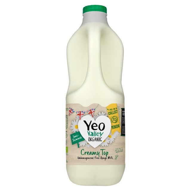 Yeo Valley Organic Unhomogenised Semi Skimmed Milk