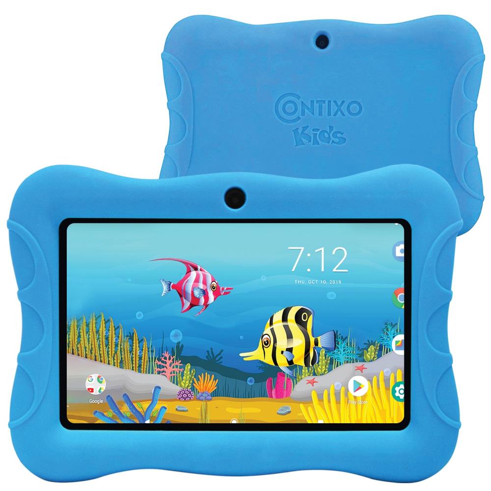 Contixo 7-in Bluetooth; Wi-Fi Android 9Pie Tablet with Accessories with Case Included | K3-V83 LT BLUE