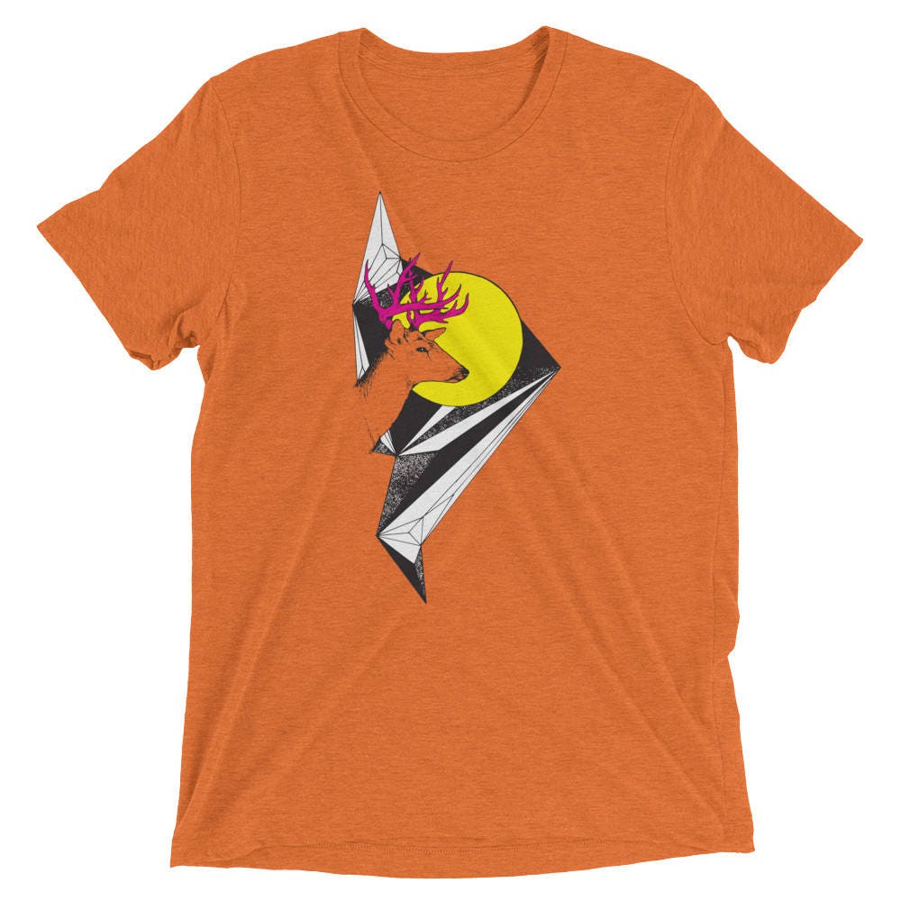 Deer's Head Unisex/Men's Tri-Blend T-Shirt | Choice Of Colors
