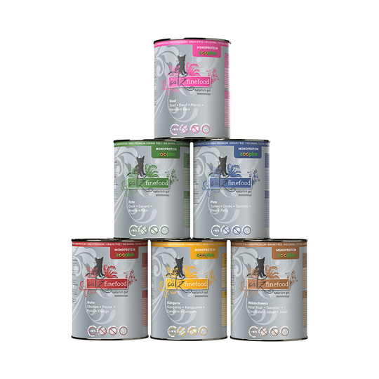 6 x 800g catz finefood Purrrr No.107 Kangoeroe natvoer voor katten
