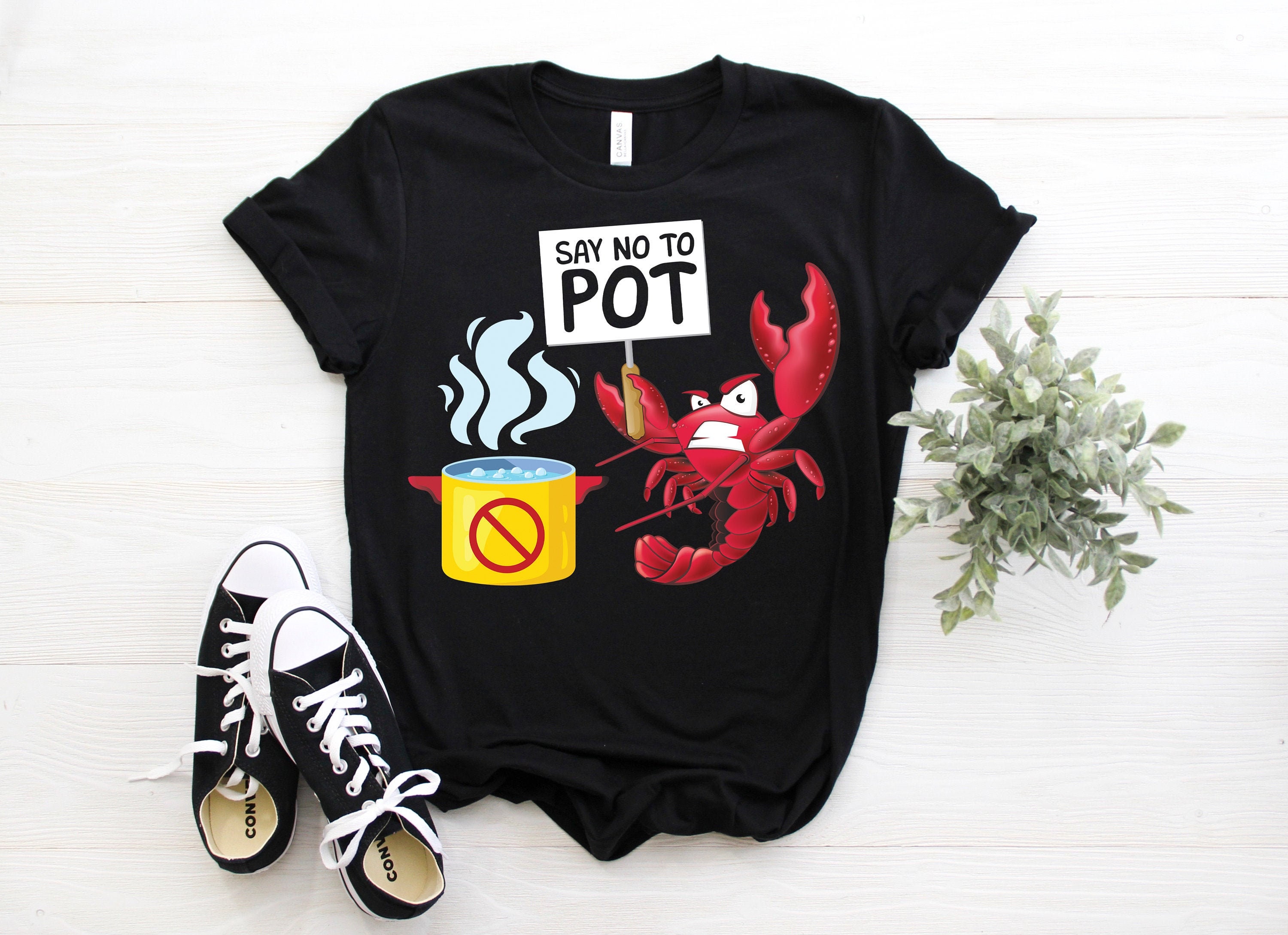 Lobster Say No To Pot Boil Crew Master Funny T-Shirt, Lobsters Lover Gift Cooking Boiling Cajun Seafood Chef Fishing Fathers Day Present