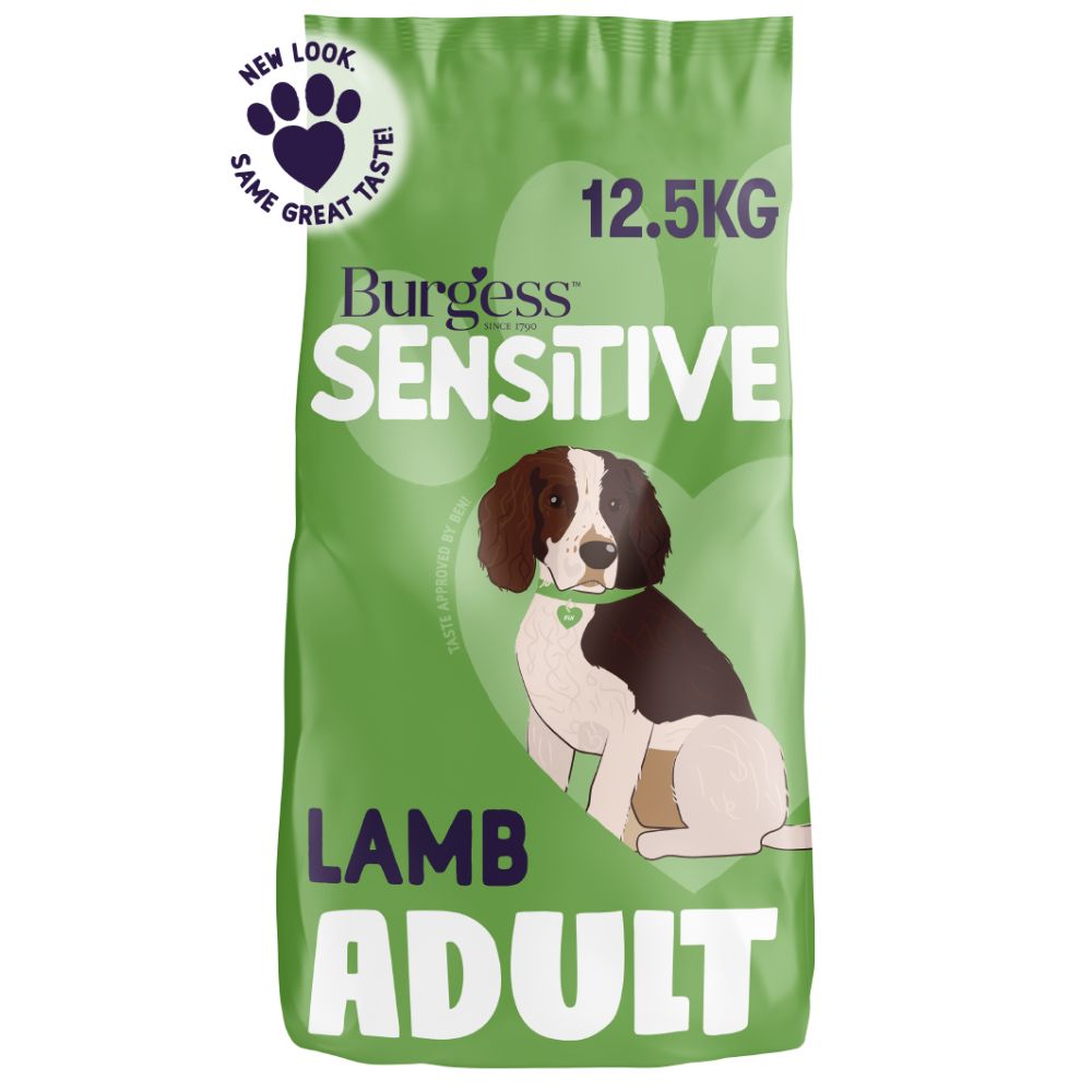 Burgess Sensitive Adult Dog Lamb - 12.5kg