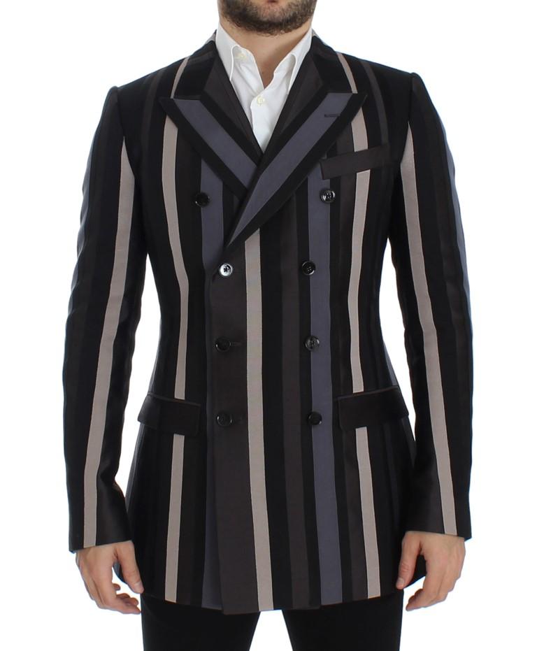 Dolce & Gabbana Men's striped Wool slim Blazer Multicolor SIG12279 - IT48 | M