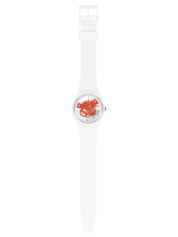 SWATCH Time To Red Small SO31W104 Unisexklocka
