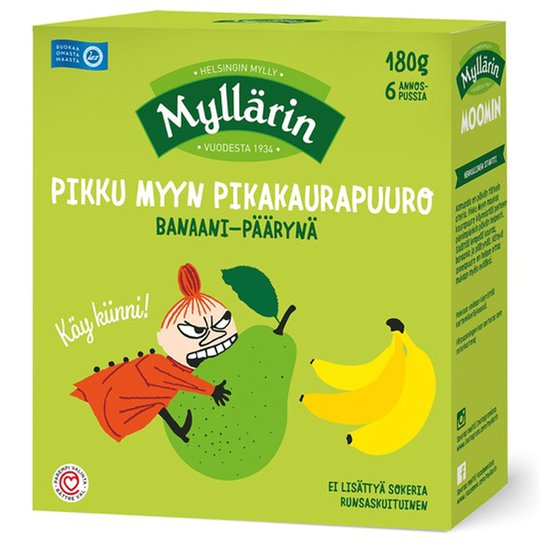 Pikakaurapuuro Banaani-Päärynä - 20% alennus