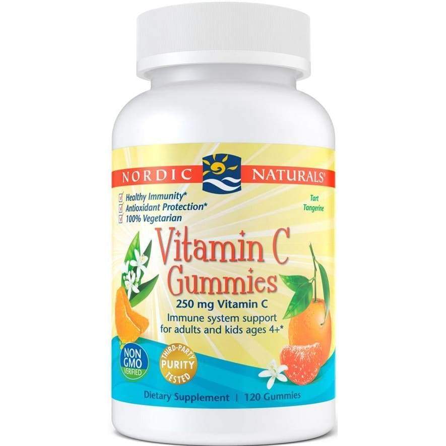 Vitamin C Gummies, 250mg Tangerine - 120 gummies