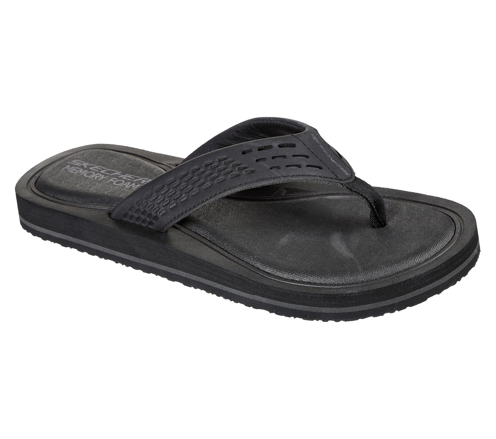Skechers Men's Tocker Saga Bora Summer Sandal Various Colours 32214 - Black/Black 6