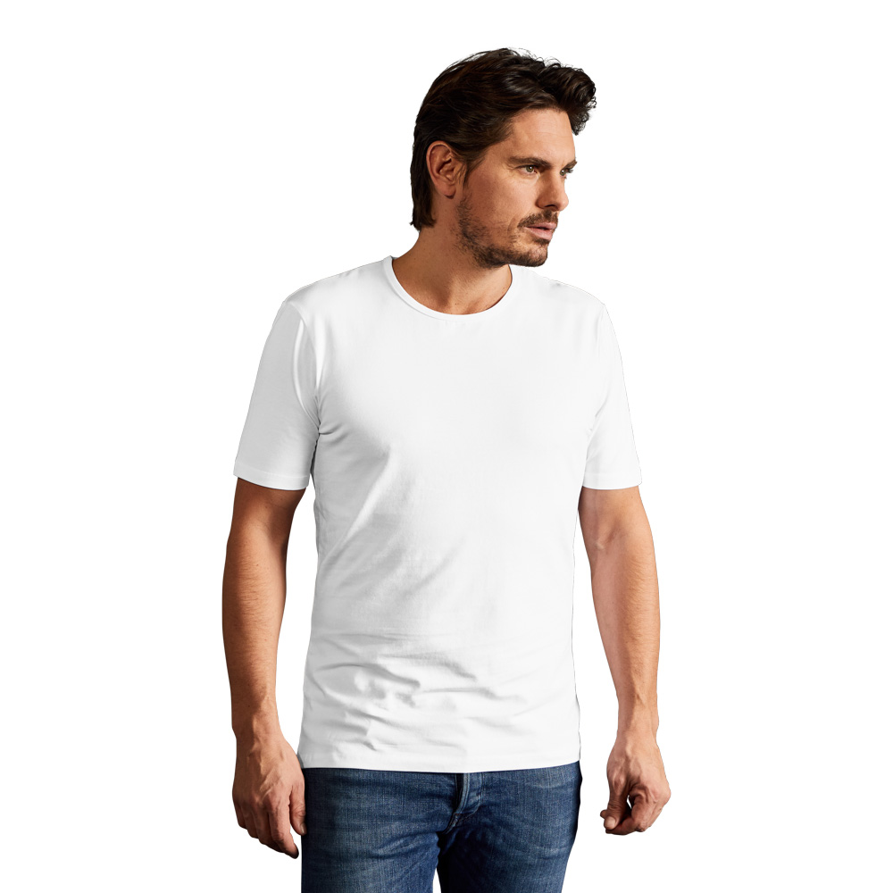 Slim-Fit T-Shirt Herren, Weiß, XL
