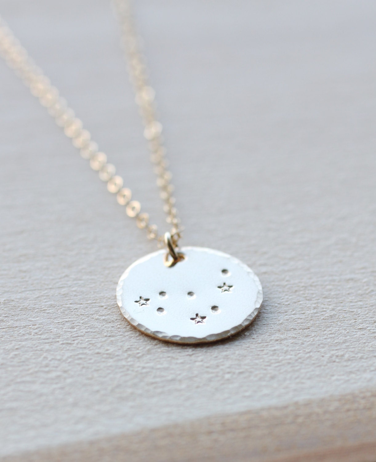 Capricorn Necklace, Zodiac Constellation Constellation, Birthday Gift, Necklace 14K Gold Fill