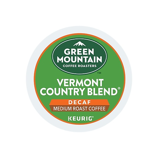 Green Mountain Vermont Country Blend Decaf Coffee, Keurig K-Cup Pods, Medium Roast, 24/Box (7602)
