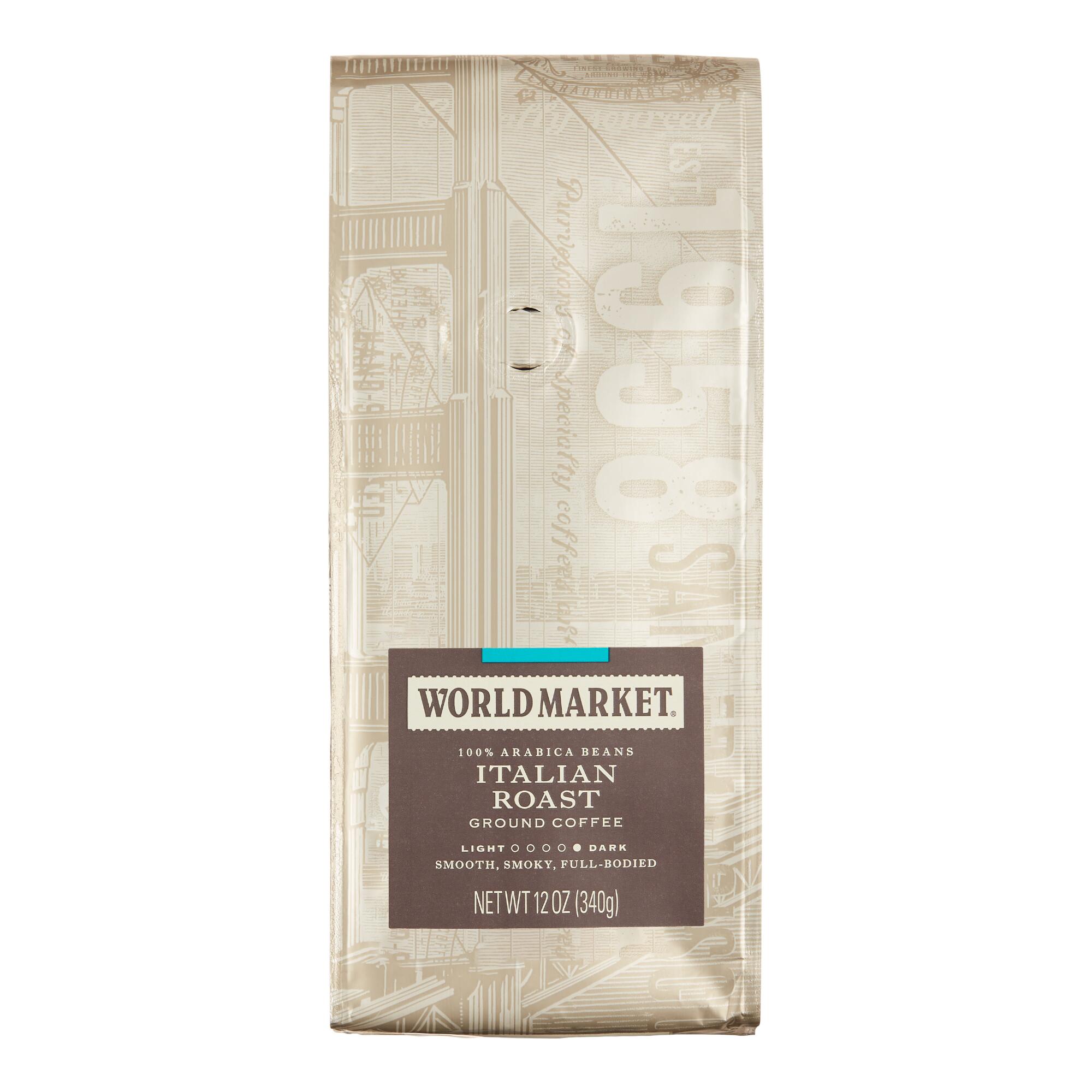 12 Oz. World Market Italian Roast Ground Coffee Set Of 6 by World Market