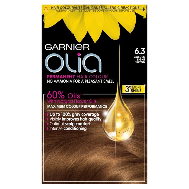 Garnier Olia 6.3 Golden Light Brown Permanent Hair Dye
