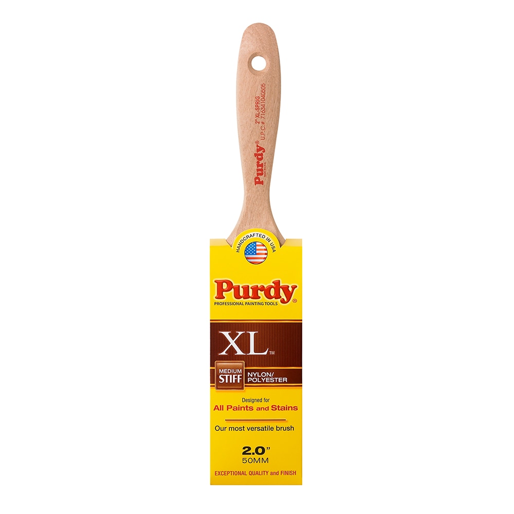 Purdy XL Sprig Nylon- Polyester Blend Flat 2-in Paint Brush | 144380320