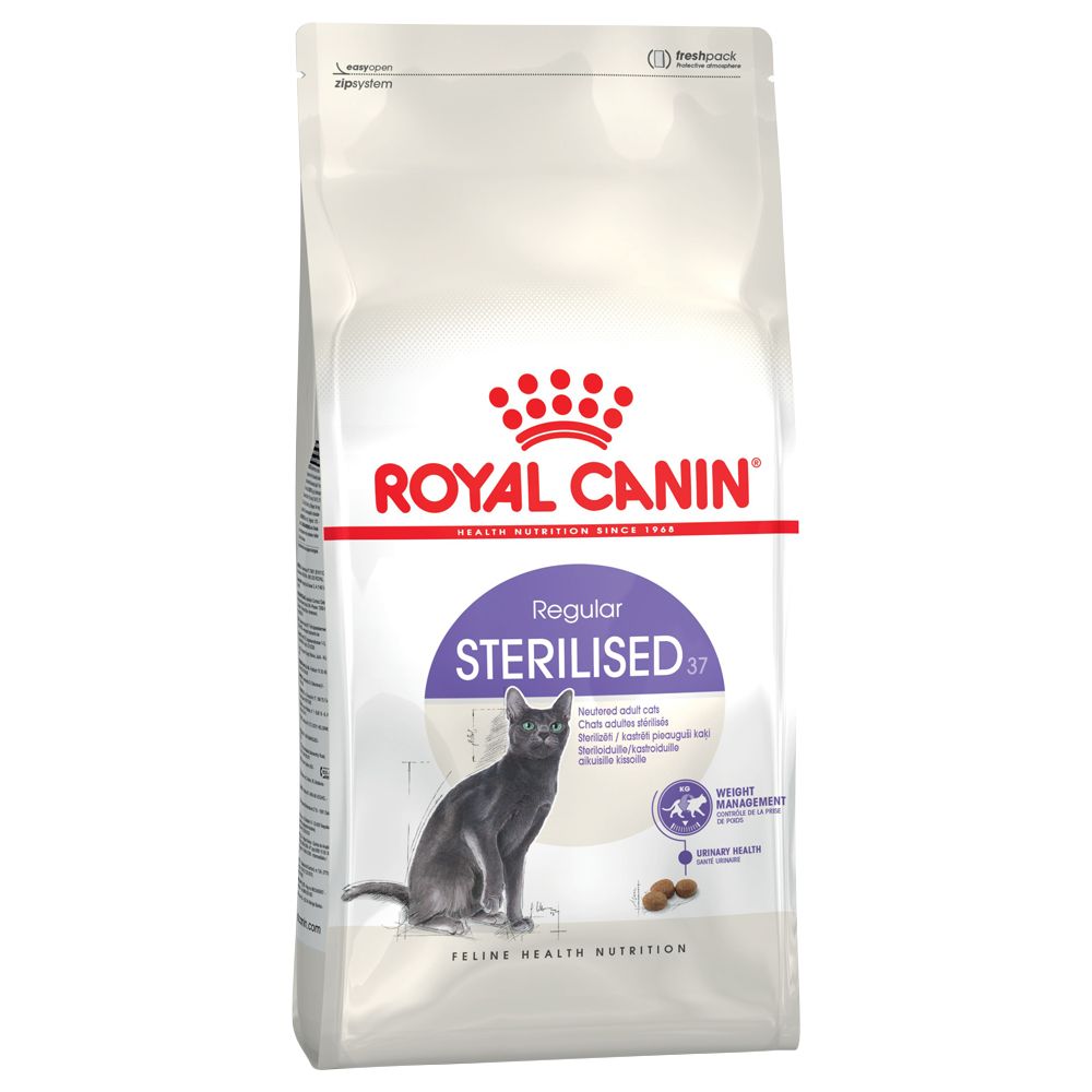 Royal Canin Sterilised 37 Cat - Complementary: Royal Canin Wet Sterilised in Gravy (12 x 85g)