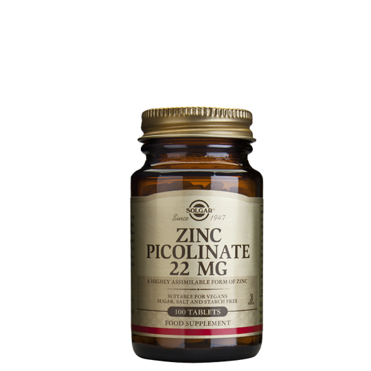 Zinc Picolinate 22 mg, 100 tabletter