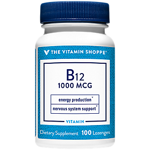 Vitamin B12 - Energy Production & Nervous System Support - 1,000 MCG (100 Lozenges)