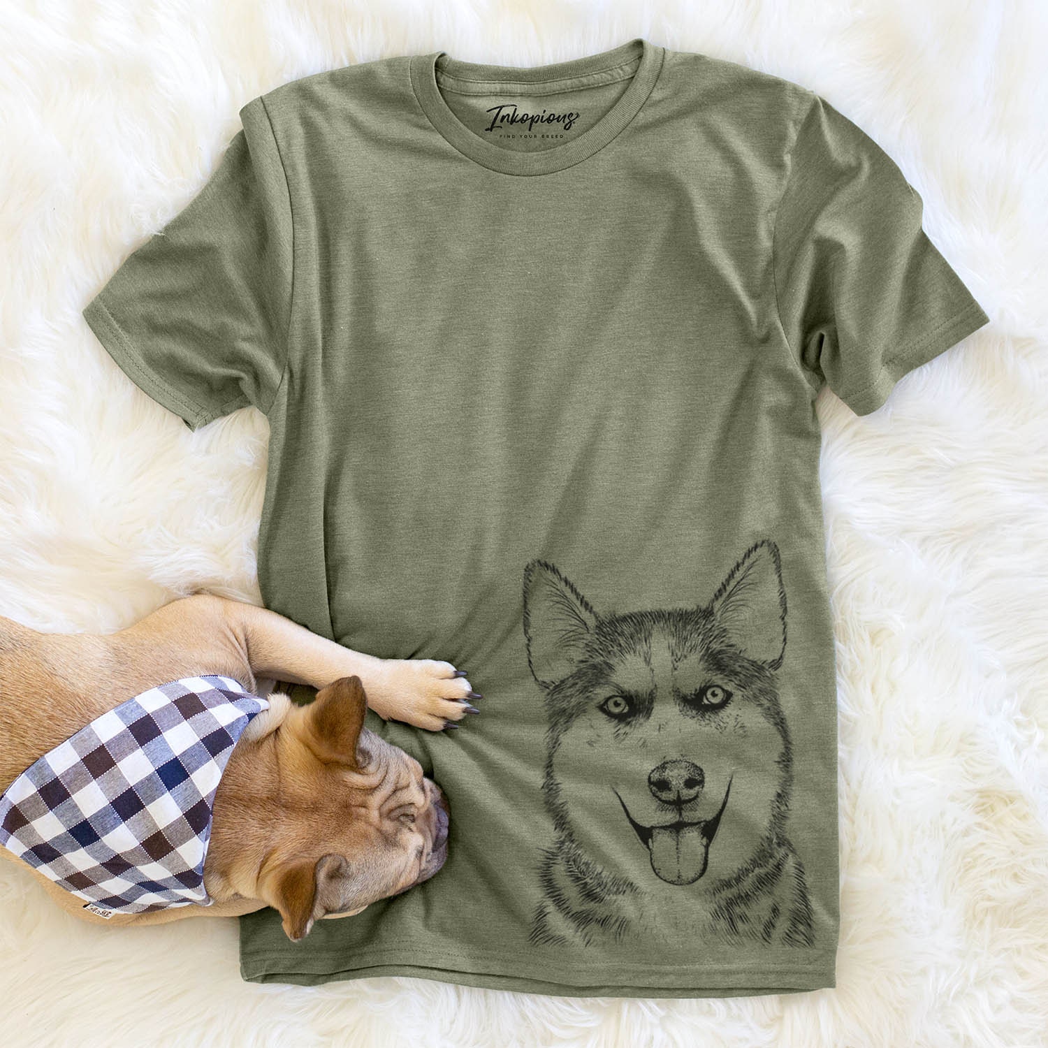 Sesi The Siberian Husky - Tri-Blend Unisex Crewneck T-Shirt Dog Lover Gift