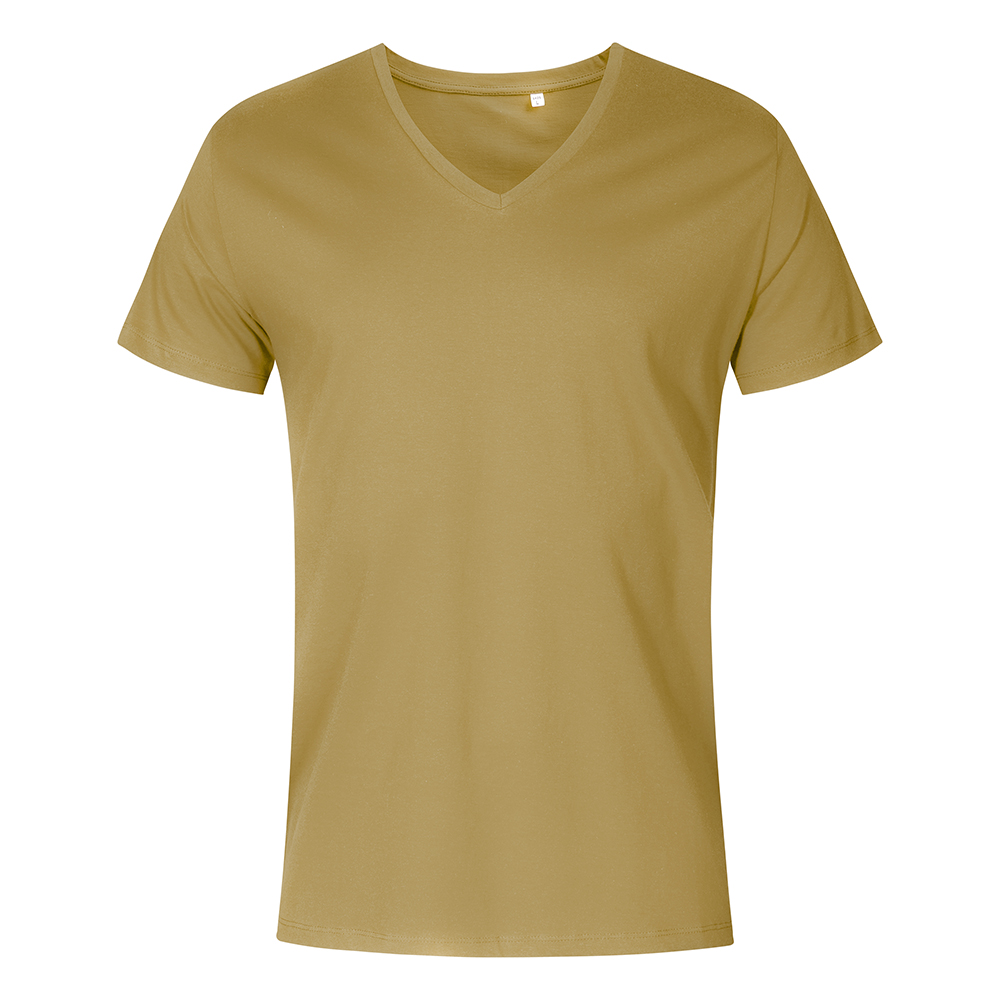 X.O V-Ausschnitt T-Shirt Plus Size Herren, Olivegrün, XXXL