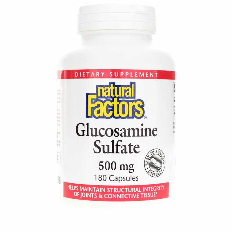 Natural Factors Glucosamine Sulfate 500 Mg, 180 Capsules