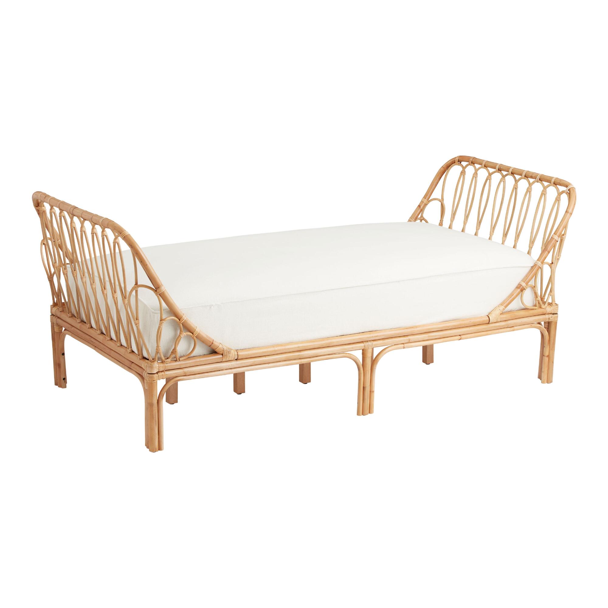 Natural Rattan Sleigh Mya Daybed Frame by World Market