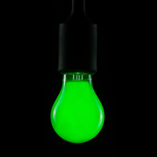 E27 2W LED-lamppu vihreä, himmennettävä