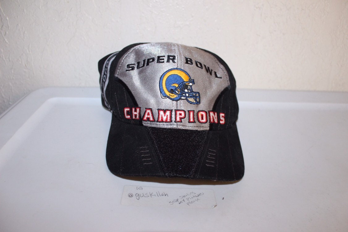 Vintage 90's St Louis Rams Super Bowl Champions Strapback Hat By Puma