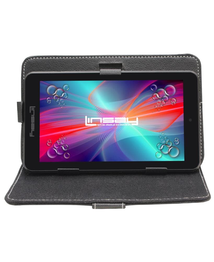 LINSAY 7-in Wi-Fi Only Android 10 Tablet with Accessories with Case Included | F7XHDB