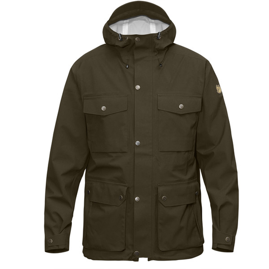Osta Fjällräven Övik Eco-shell Jacket - Dark Olive - Miehet - S
