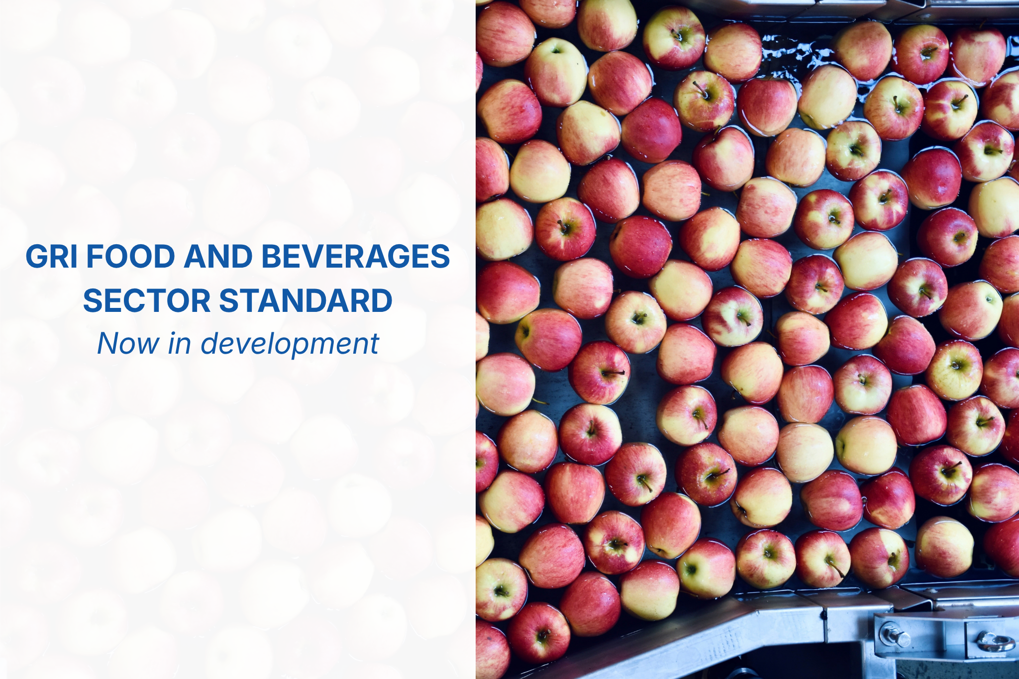 GRI Starts Development of a Sector Standard for Food and Beverages