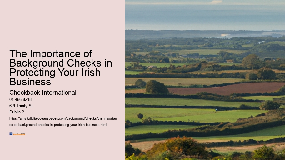 The Importance of Background Checks in Protecting Your Irish Business