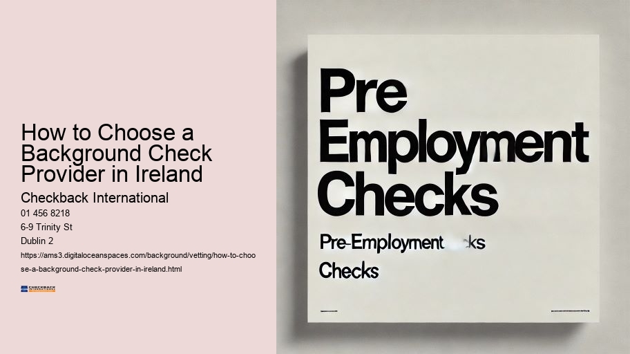 How to Choose a Background Check Provider in Ireland