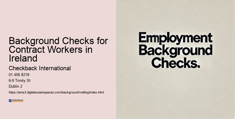 Background Checks for Contract Workers in Ireland