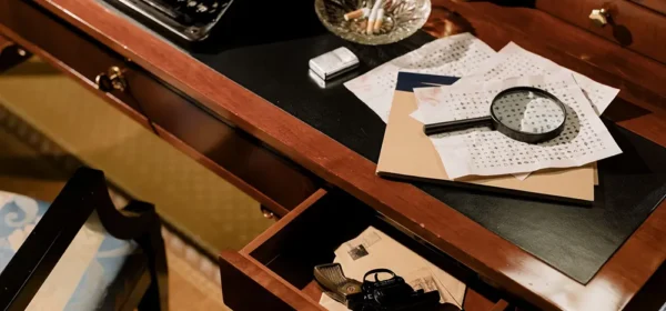 Christmas Escape bureau met aanwijzingen