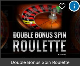 Double Bonus Spin Roulette -