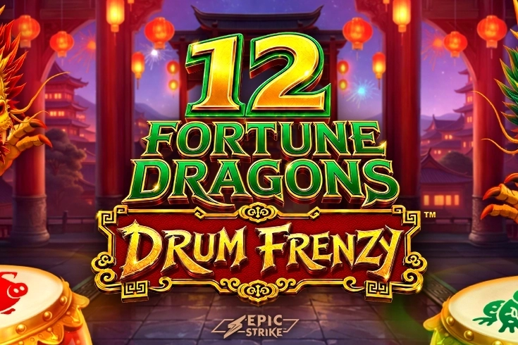 12 Fortune Dragons Drum Frenzy -