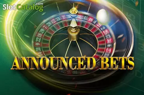 European Roulette Announced Bets -