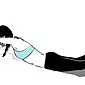 Crocodile exercise that will help tighten the stomach and achieve a thin waist