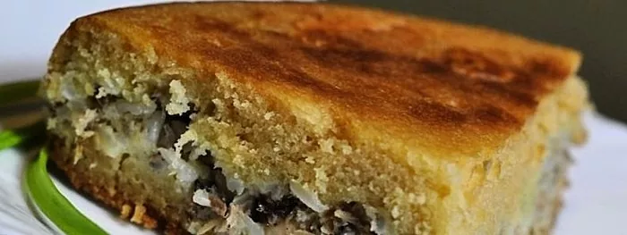 Kue buatan sendiri yang menggugah selera: saury dan rice pie