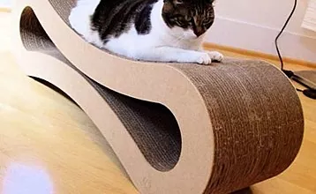 猫へのプレゼント：自分の手でソファを縫う