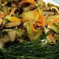 Salada de cogumelos fritos - um prato universal para menus festivos e do dia a dia