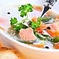Sup ikan saury dalam tin