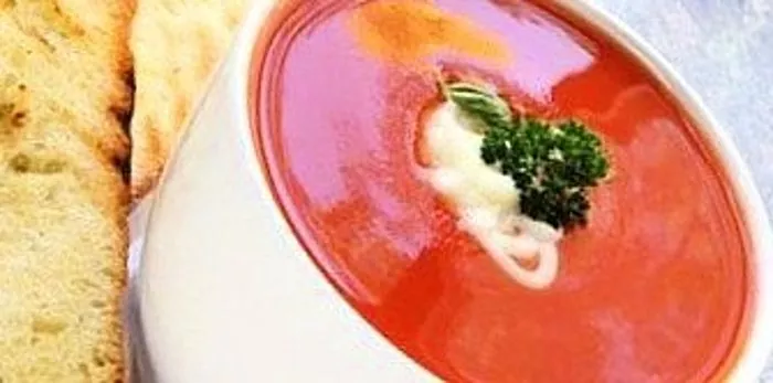 سوپ گوجه فرنگی پوره - شیک ، خوشمزه و سالم